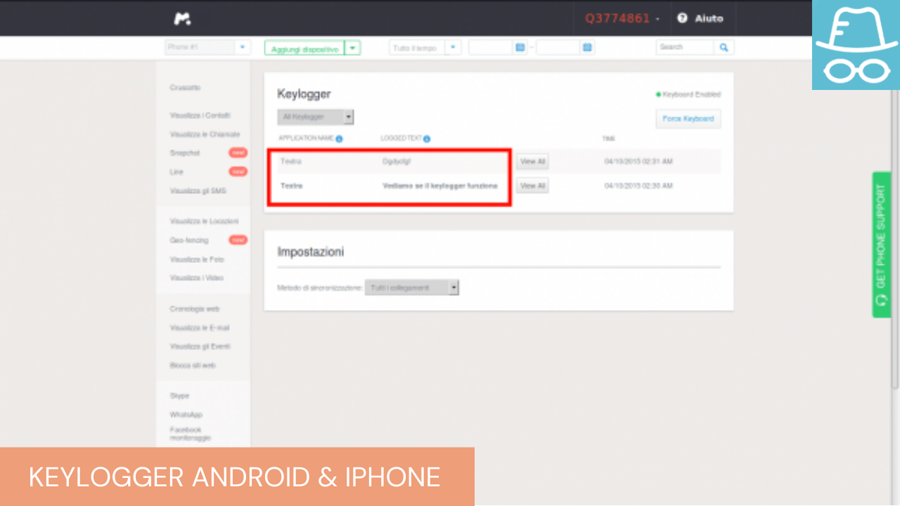 keylogger android