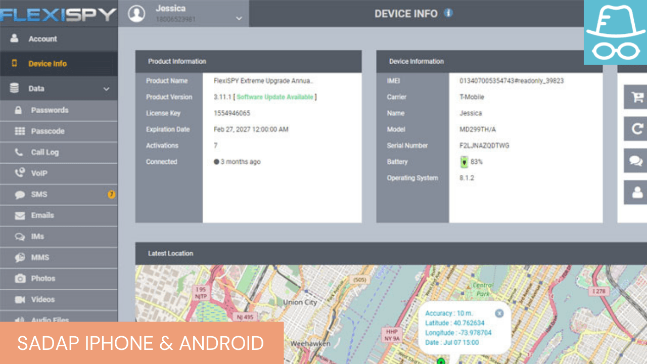 cara sadap iphone dan android