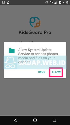 pembaruan sistem kidsguard pro