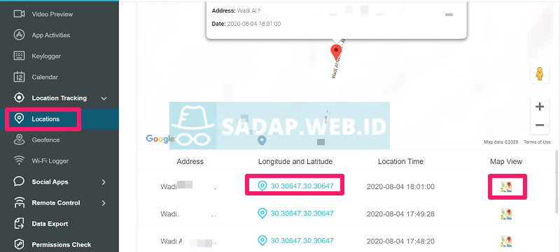 cari tahu lokasi terbaru