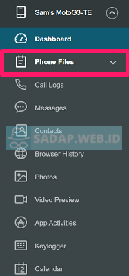 cara ambil file hp jarak jauh