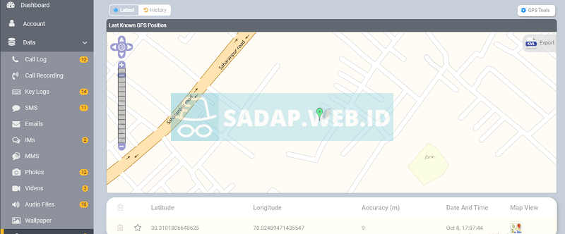 lacak lokasi bts
