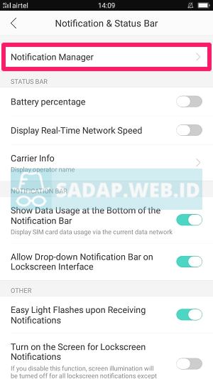 notifikasi manager