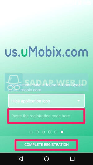 umobix berhasil terpasang