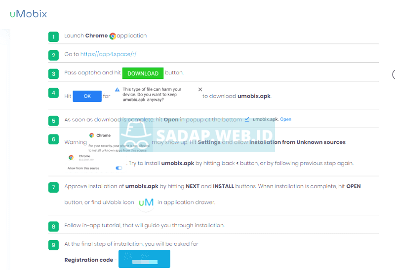 kode registrasi umobix