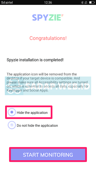 sembunyikan aplikasi spyzie