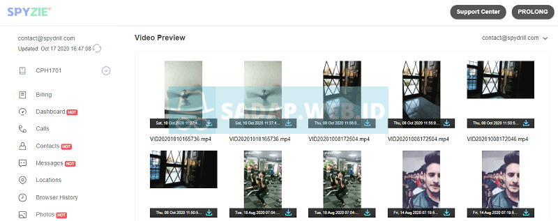 sadap file video