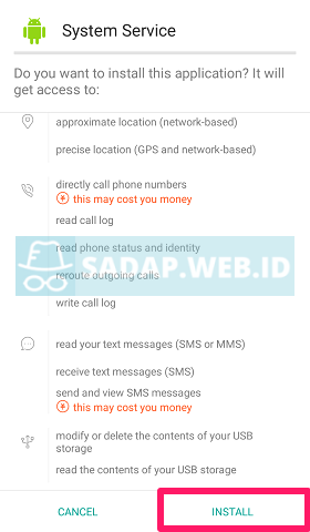 menginstall spyic di perangkat target