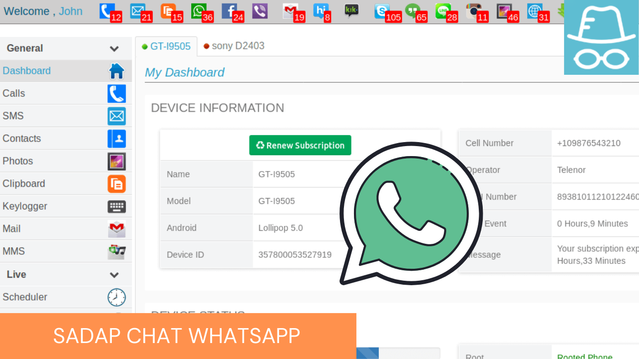 sadap android jarak jauh