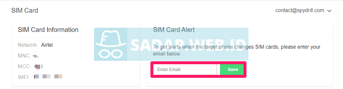 sadap sim card
