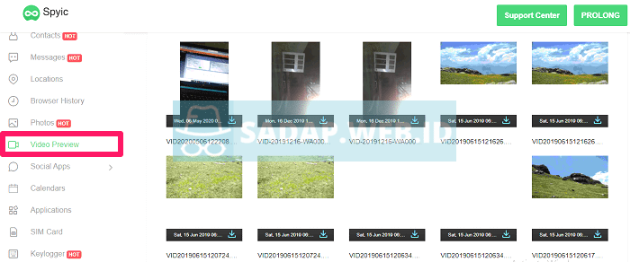 sadap file galeri hp
