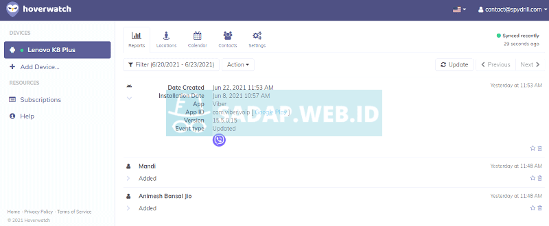 hack pesan telegram