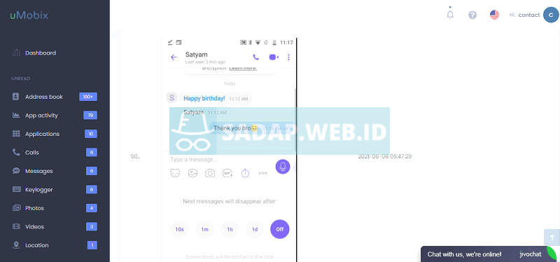pantau aktivitas telegram