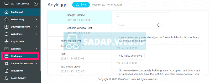keylogger windows monivisor