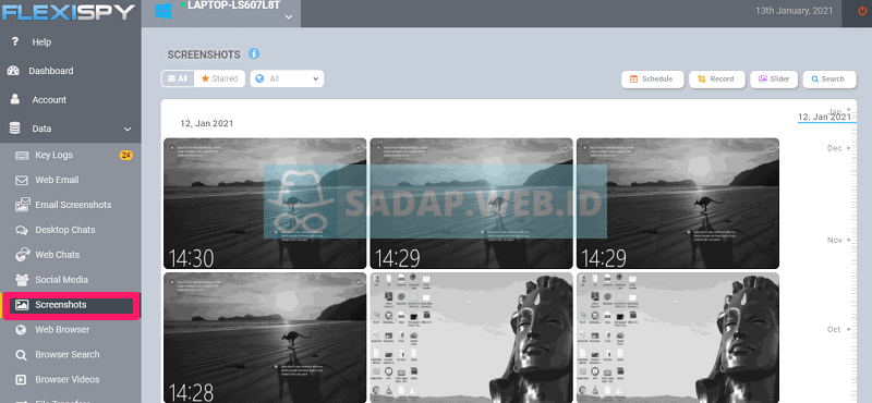 remote layar laptop flexispy
