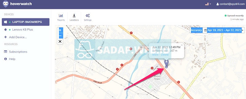 software lacak lokasi laptop