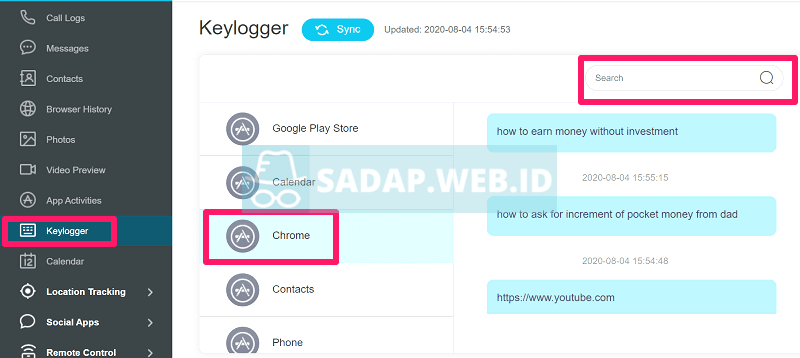 keylogger android tanpa root