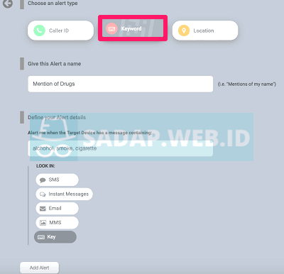 rekam yang diketik android