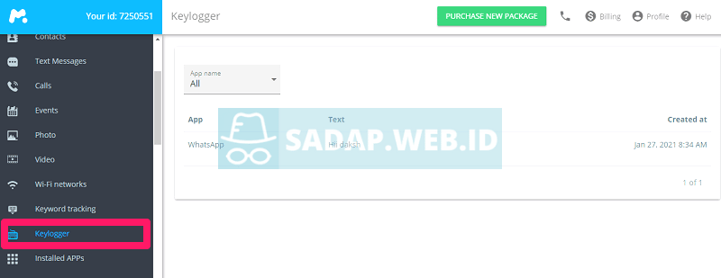 keylogger android mspy