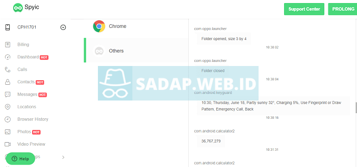 sadap android keylogger