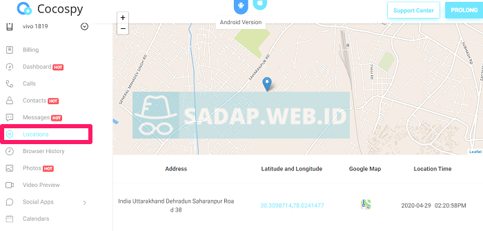 aplikasi lacak lokasi cocospy