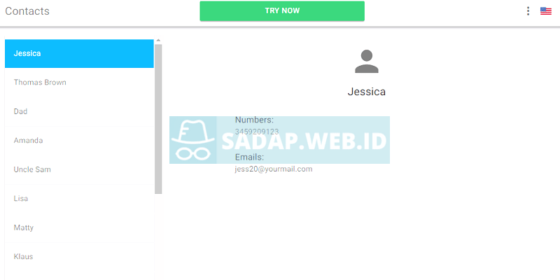 sadap phonebook