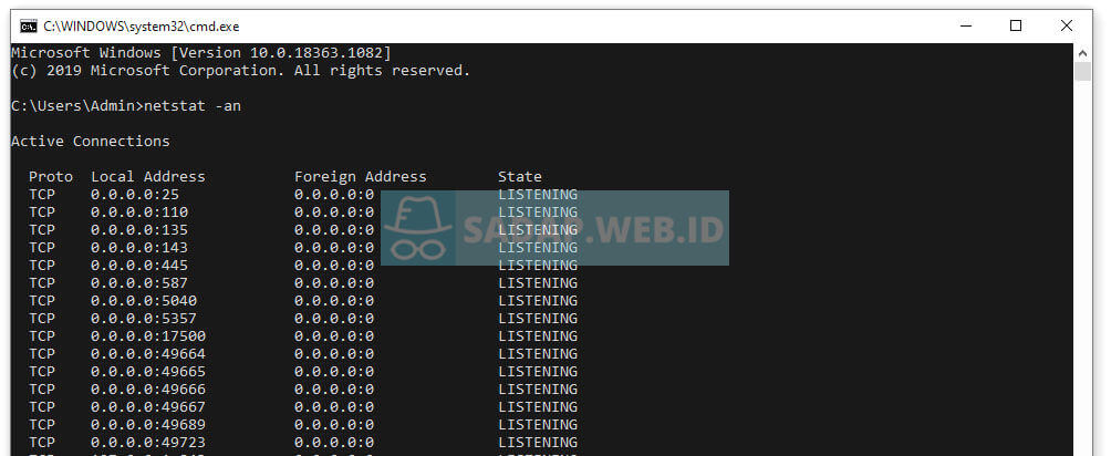 netstat an