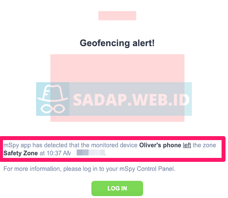 notifikasi geo fencing mspy