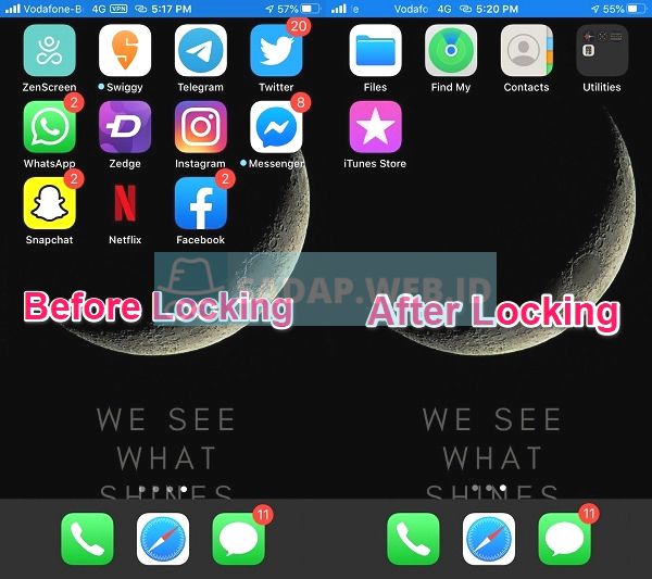 mengunci aplikasi iphone