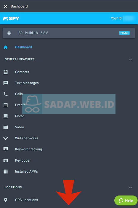 pilihan menu mspy