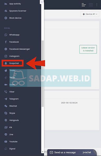 umobix dengan snapchat