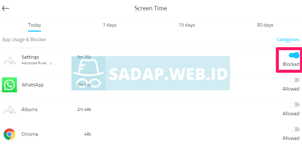 memblokir aplikasi android