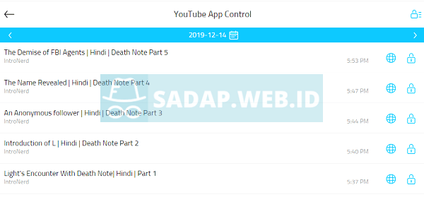 sadap aktivitas youtube