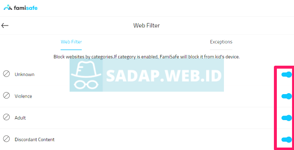 sadap browser android