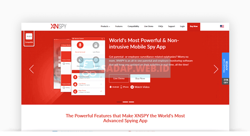rekam panggilan android xnspy
