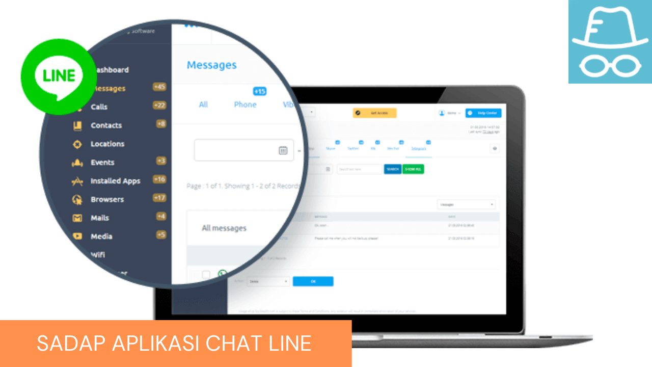 bajak aplikasi line pacar