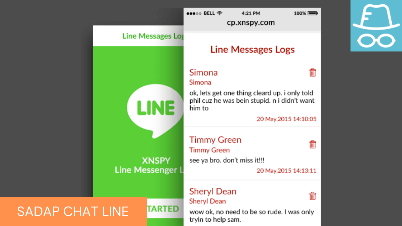 bajak aplikasi line