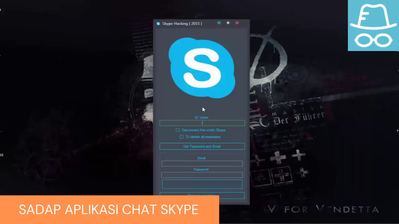 bajak aplikasi chat skype